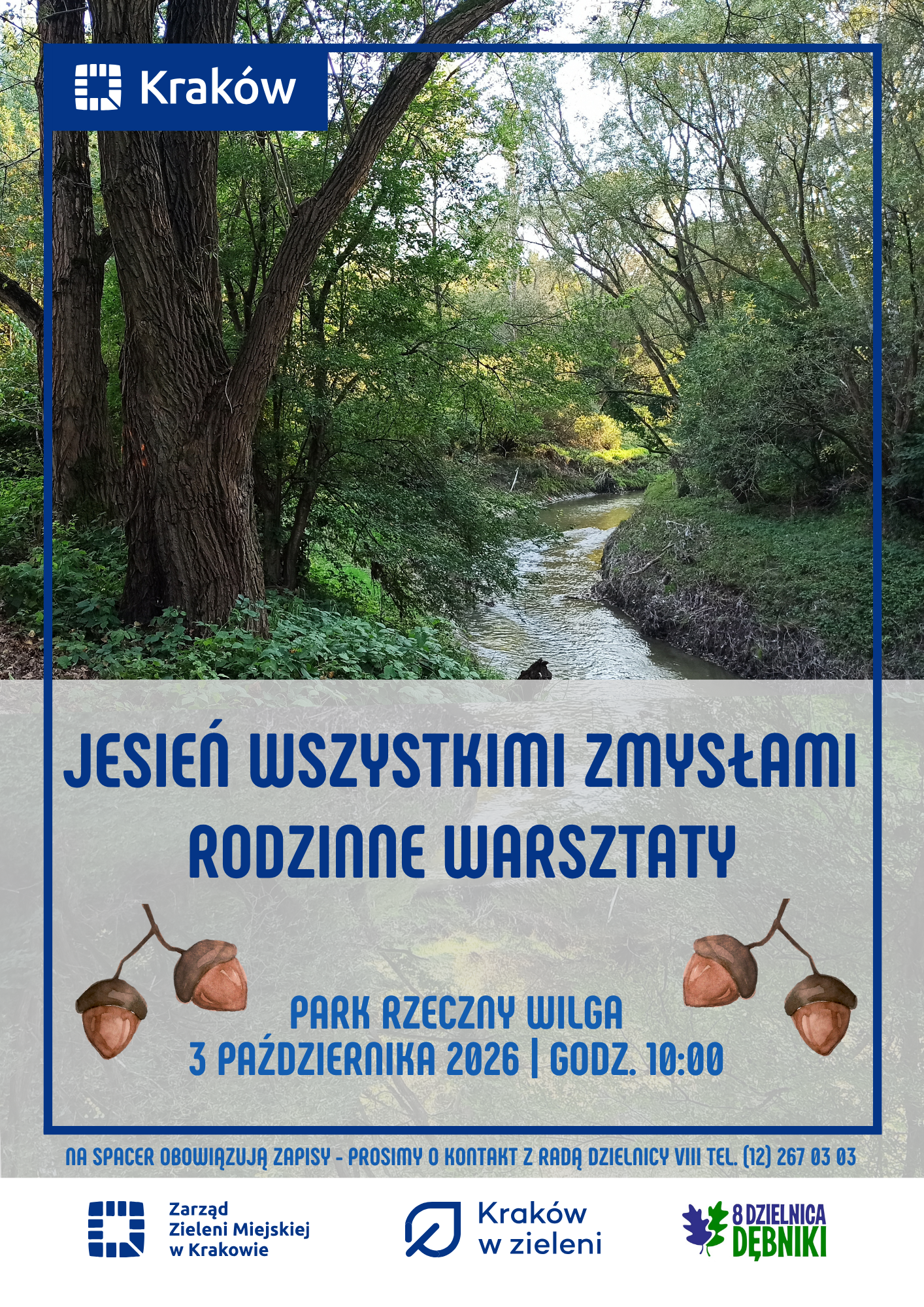 Jesień wszystkimi zmysłami – rodzinne warsztaty w Parku Rzecznym Wilga