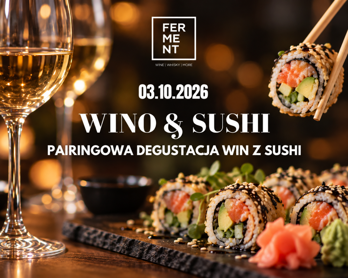Sushi & Wino - Pairingowa degustacja sushi i wina
