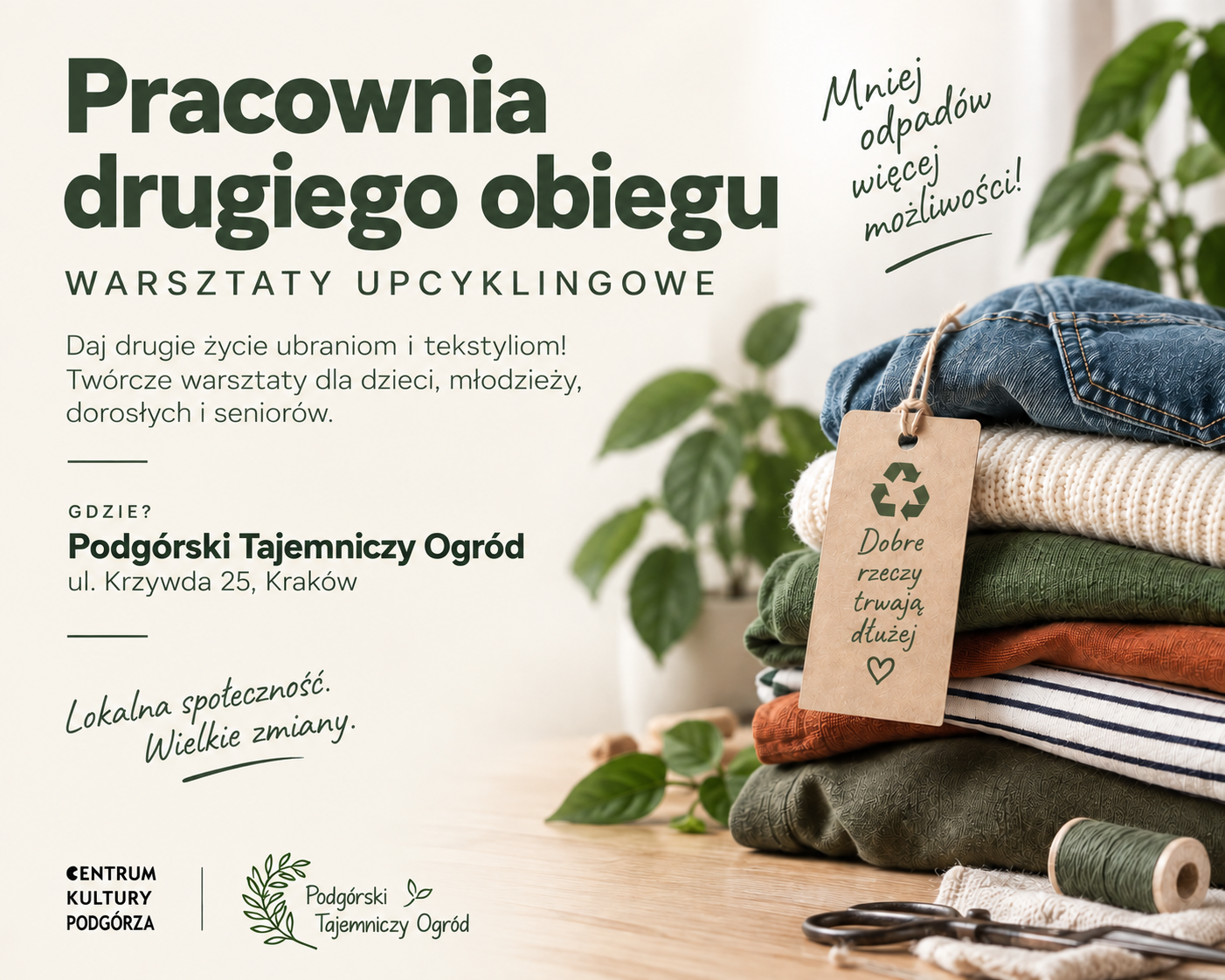 Pracownia drugiego obiegu – warsztaty upcyklingowe